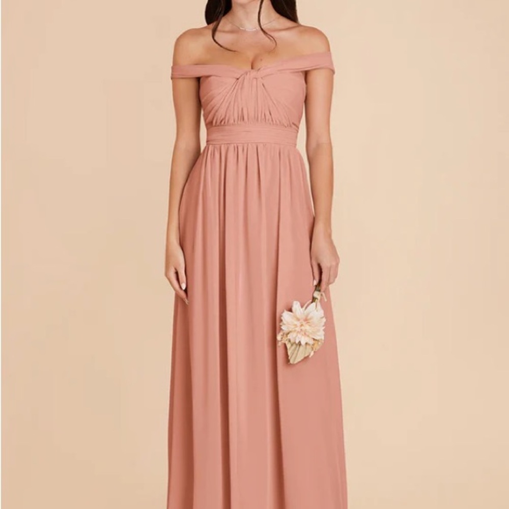 Birdy Grey Strapless Blush Maxi Dress